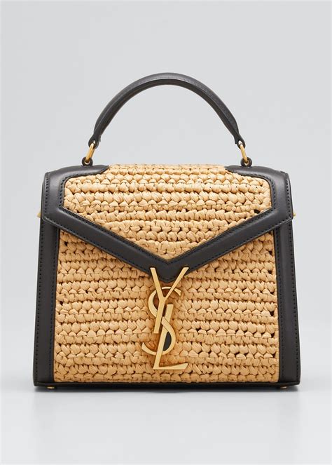 ysl raffia handbags.